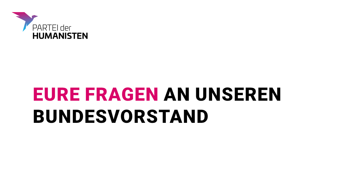 Eure Fragen an unseren Bundesvorstand