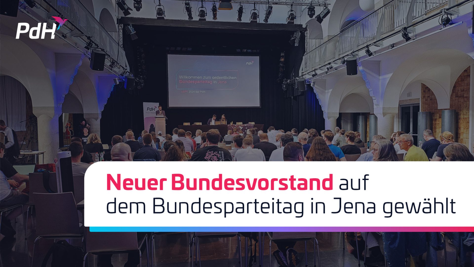 Neuer Bundesvorstand der PdH nach dem Bundesparteitag in Jena