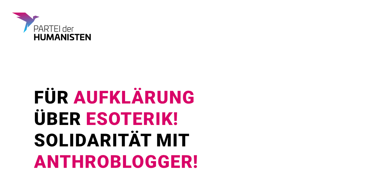 Solidarität mit dem Anthroblogger